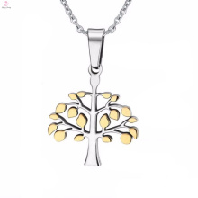Árbol de moda Treesilver colgante diseños Collar de joyería